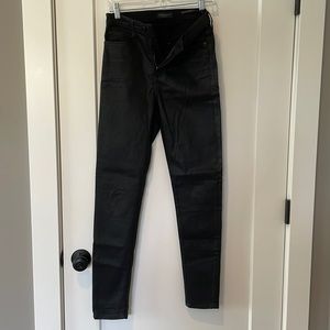 Banana Republic Women’s Faux Leather Black Skinny jeans - 27L